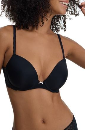 Skarlett Blue Captivate Full Coverage T-Shirt Bra in Black at Nordstrom, Size 34Ddd
