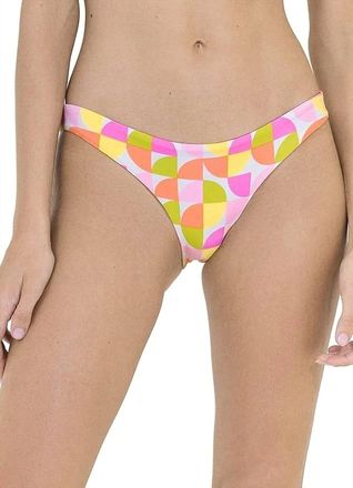 Maaji Reversible Simple Seventies Flirt Bikini Bottom In Multicolor
