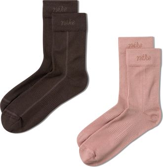 Nike Womens Everyday Plus Lightweight Crew Socks (2-Pair) in Multicolor | HQ7762-903