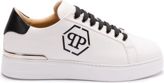 Philipp Plein Sneakers in pelle goffrata - Bianco