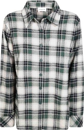 P.A.R.O.S.H. Plaid Long Sleeve Cotton Casual Shirt
