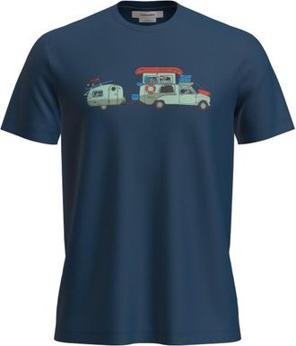 Icebreaker Merino 150 Tech Lite S/S Tee Transportage Merinoshirt f&uuml;r Herren | blau