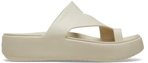 Crocs Femme Getaway Platform Toe Loop Sandales, Sandstone, 36/37