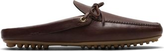 Car Shoe lace-up leather slippers - men - Calf Leather/Calf Leather/Rubber - 6.5 - Brown