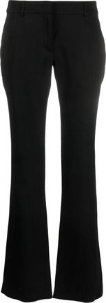 Acne Studios low-rise flared trousers - women - Wool/Cotton/Viscose - 34 - Black