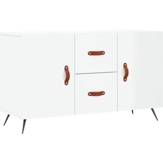 vidaXL Sideboard High Gloss White 100x36x60 cm Engineered Wood Vidaxl