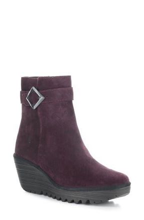 FLY London Yuji Wedge Bootie in Purple at Nordstrom Rack, Size 7-7.5Us / 38Eu