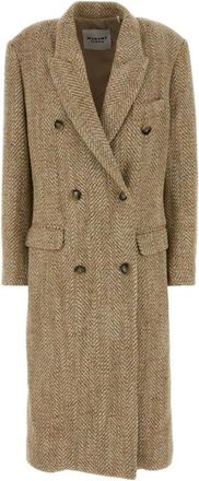 Isabel Marant Dames, Mantels, Beige, Maat: S Zijde