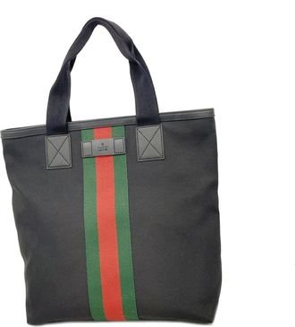 Gucci Black Nylon Tote Bag (Pre-Owned)