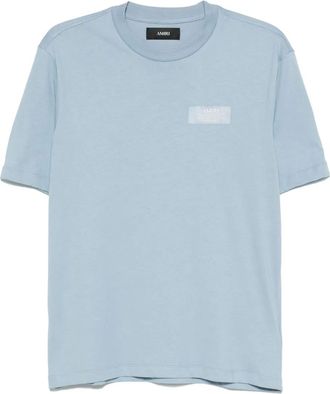Amiri T-shirt in cotone con logo - Blu