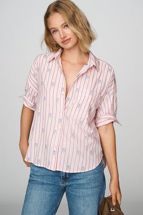 Maeve Mabel Boxy Oxford Shirt Top