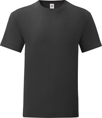 Fruit Of The Loom Fruit of the Loom Iconisch T-shirt voor heren (set van 5) (Zwart)