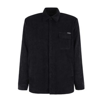 Dolce & Gabbana Camicia in velluto a coste foderata - - Shirts - Uomo - Nero - M