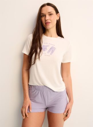 Twik Womens Adorable pattern supple pyjama shorts