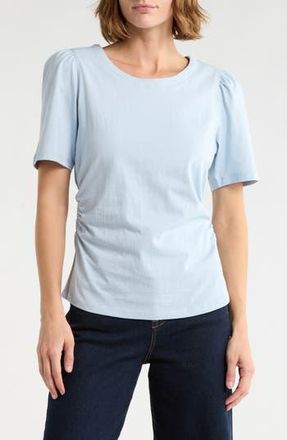 Current Elliott Short Puff Sleeve Top in Light Blue at Nordstrom Rack, Size X-Small