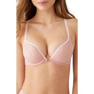 b.tempt'd by Wacoal Shadow Scene Push-Up Racerback Bra in Blush Pink at Nordstrom Rack, Size 32Dd