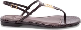 Fendi FFold Ayers Flat Thong Sandals, Brand Size 38 ( US Size 7.5 )