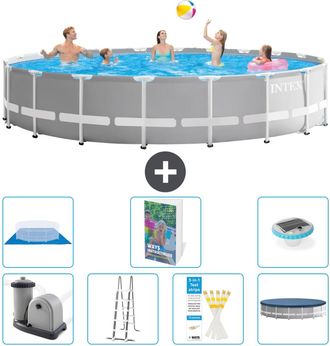 Intex Piscina Prism Frame Redonda - 610x132 Cm - 8-piezas S596