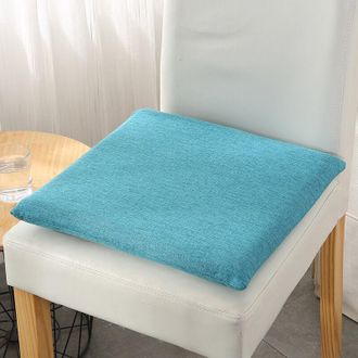 OEM (40 X 40 X 4 Cm, Azul) Coj&iacute;n De Asiento De Espuma Viscoel&aacute;stica, Coj&iacute;n Cuadrado Para Mayor Estabilidad Y Soporte, Ideal Para Sillas De Oficina Y Silla