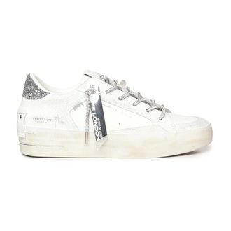 Crime London Sneakers, female, White, Size: 10 US SK8 Deluxe Heel