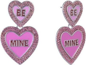 Hallmark Be Mine Pink Enamel Conversation Heart Earrings at Nordstrom