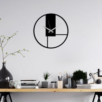 Dmora Cuadro Mopalila, Estructura De Metal, 49x49h Cm Negro