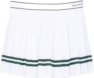 Sporty & Rich Rok met plooien - Dames - Korte rokken - Wit - M - Rokken
