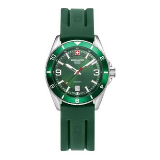 Swiss Alpine Military Sierra Horloge - Heren - Accessoires - Groen - Maat: ONE Size