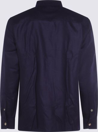 Brunello Cucinelli Navy Wool Shirt