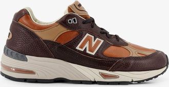 New Balance Sneakers 991 in pelle con logo laterale - NEW BALANCE - gender_Man