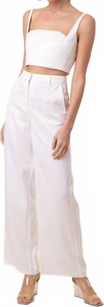 Line & Dot Celestin Pant In White