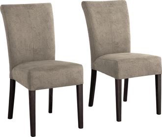 HOME AFFAIRE Esszimmerstuhl »Queen« (Set) 6 Stk.Beine aus massiver Buche, wengefarben lackiert, Polsterstuhl