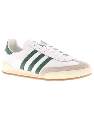 adidas Originals Mens Adidas Originals Mens Trainers Lace Up Jeans Leather 3 Stripe White Green UK Siz - Size: 8.5