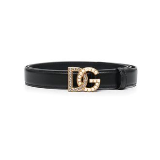 Dolce & Gabbana Belts, female, Black, 95 CM, Black Multi Belt with Style 8S574