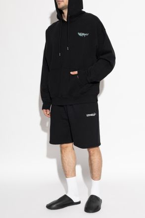 Off-white Sweatshirt With Printed Logo, Mens, Black