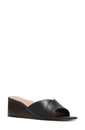 FRANKiE4 Carmen Wedge Slide Sandal in Black at Nordstrom, Size 8.5