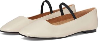 Madewell The Greta NN044 Ballet Flat Womens Ecru Leather Slip On ZOGG3326