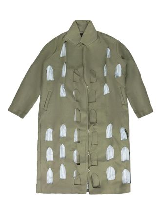 Who Decides War by Ev Bravado Cappotto con dettaglio cut-out - Verde