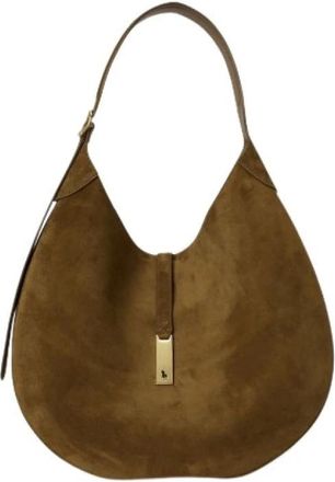 Polo Ralph Lauren Polo ID Schoudertas - Dames - Schoudertassen - Groen - ONE Size - Leer - Tassen