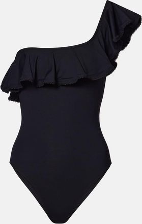 Melissa Odabash Tennessee ruffled one-shoulder swimsuit