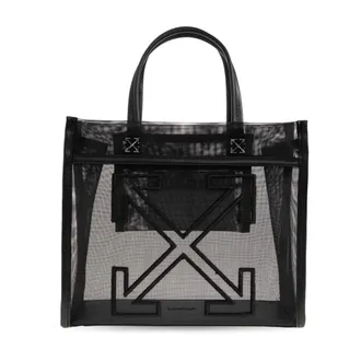 Off-white Handbags, female, Black, Size: ONE SIZE Market Tote Bag S