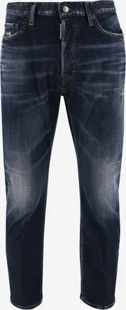 Dsquared2 Royal Blue Blue Cotton Denim Jeans