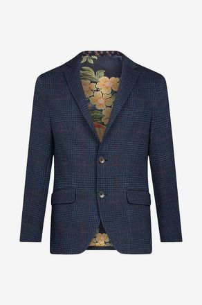 Etro Glencheck-Blazer aus Baumwolle und Wolle
