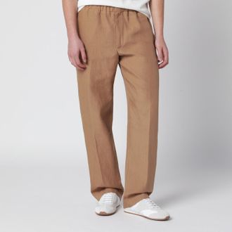 Lardini Pantalone in lino color camel