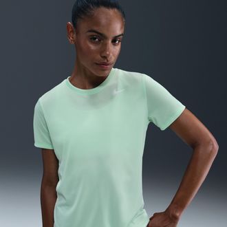 Nike Womens Dri-FIT T-Shirt in Green | DX0687-353