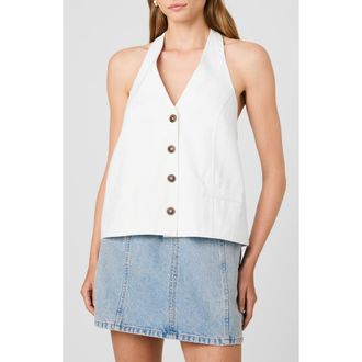 French Connection Keller Halter Top in Summer White at Nordstrom, Size X-Large