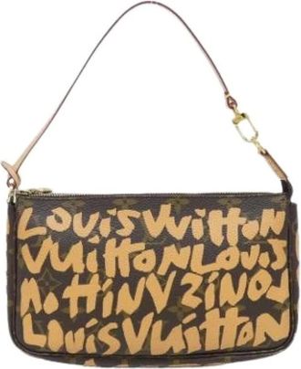 Louis Vuitton Pre-owned Shoulder Bags, female, Brown, Size: ONE SIZE Pre-owned Pochette Pouch