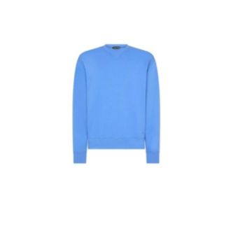 Tom Ford Sweatshirts, male, Blue, Size: M Crew Neck Sweatshirt