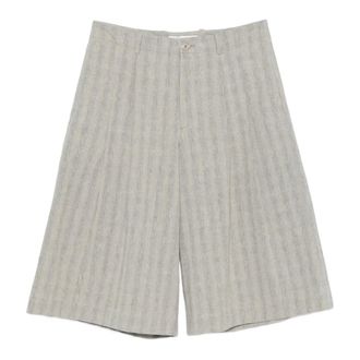 Our Legacy Long Shorts, male, Gray, Size: M Split Shorts