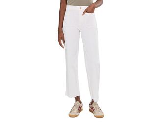 Lilly Pulitzer Harleen High-Rise Crop Jeans Womens Clothing Resort White : 12 27, Polyester/Spandex